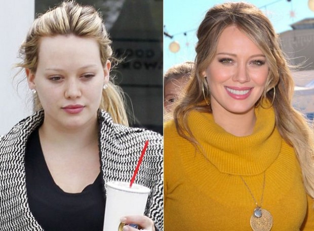 20 HOLLYWOOD CELEBRITIES WITH AND WITHOUT MAKEUP